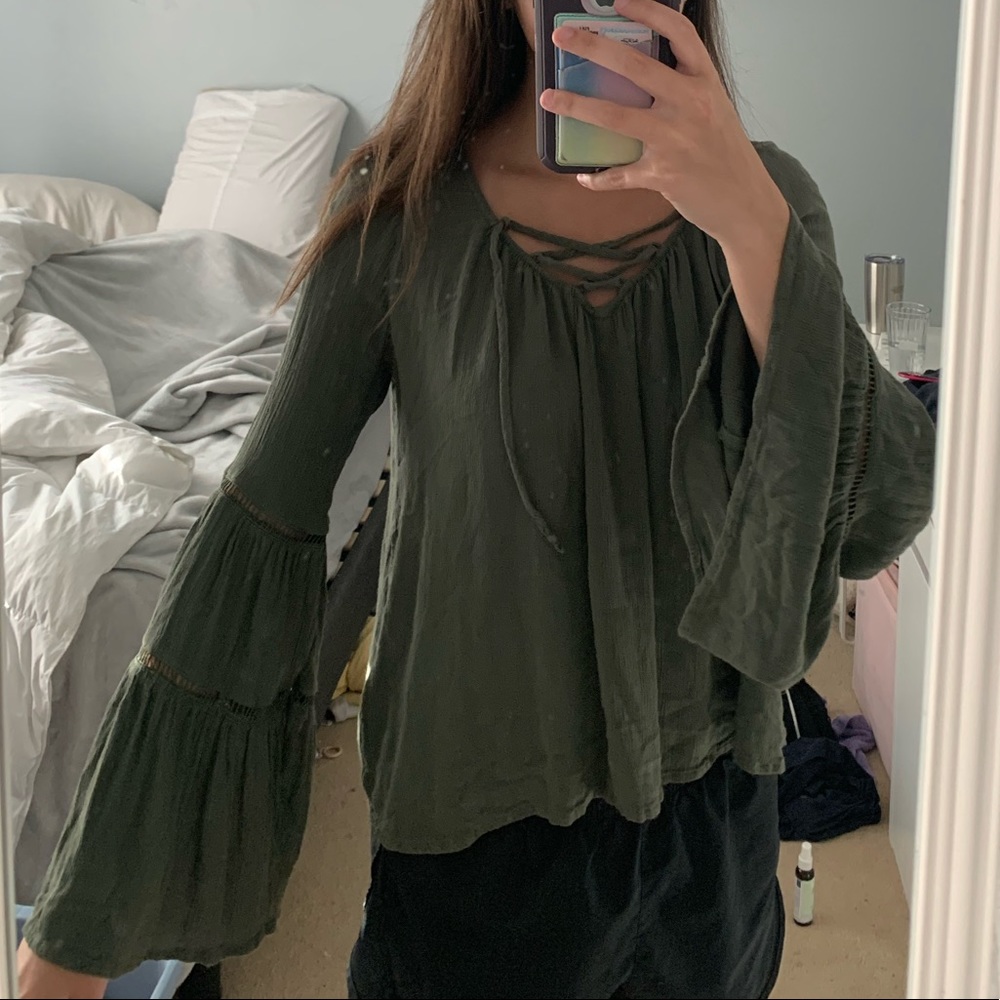 Bell Sleeved Hollister Blouse